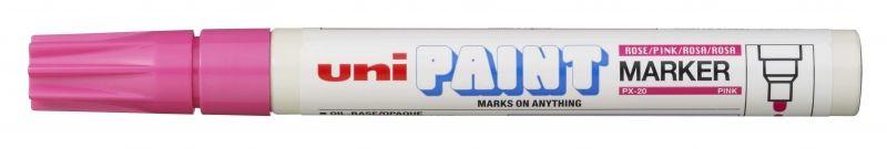 Marcador de Pintura UNIBALL PX-20 (Alumínio - Rosa)
