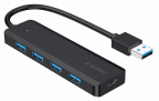 Hub USB GEMBIRD UHB-U3P4P-02 (Preto)