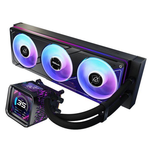 Refrigerador Líquido AIO ASROCK Phantom Gaming 360 LCD (Âmbar, Azul, Verde, Vermelho - Preto), miniatura 2