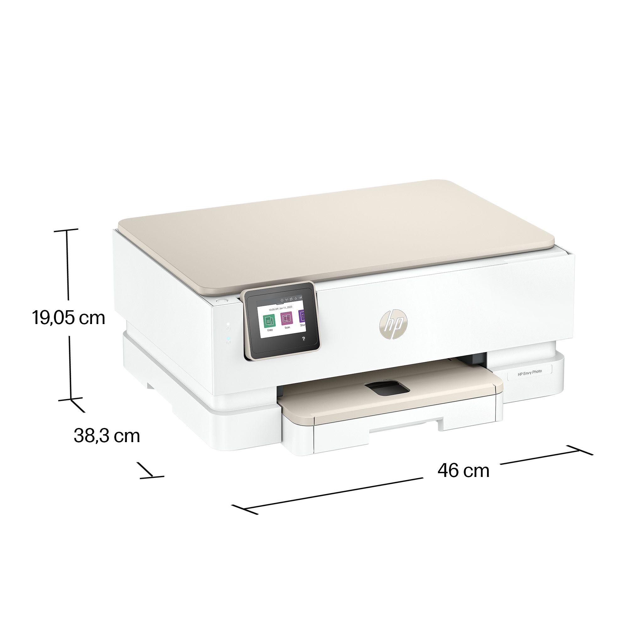 Impressora Multifunções HP ENVY Photo 7230 (A4 - Impressão a cores - 125 folhas - Bege e Branco), miniatura 5