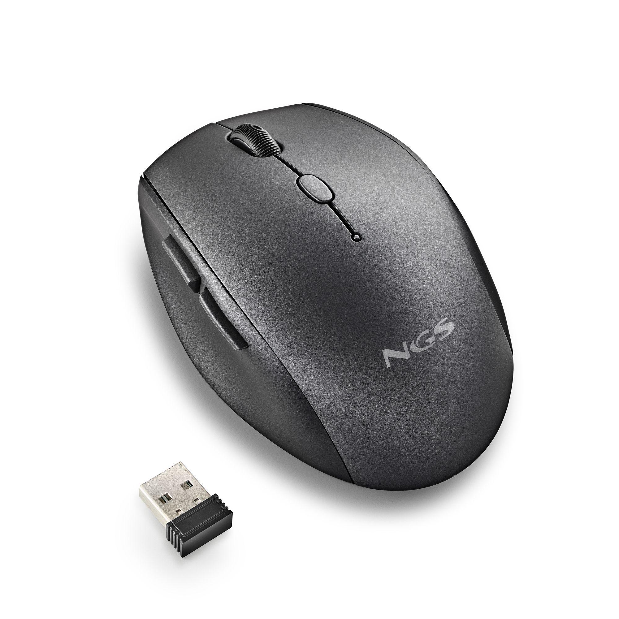 Rato NGS BEE (Mão direita - 1600 DPI - Ótico - Preto), miniatura 2