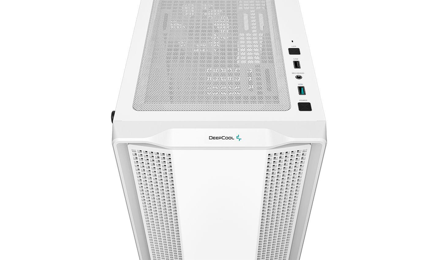 Caixa de Computador DEEPCOOL CC360 WH ARGB (Micro ATX, Mini-ITX - ATX, PS2 - Mini Tower - Branco) — miniatura 8