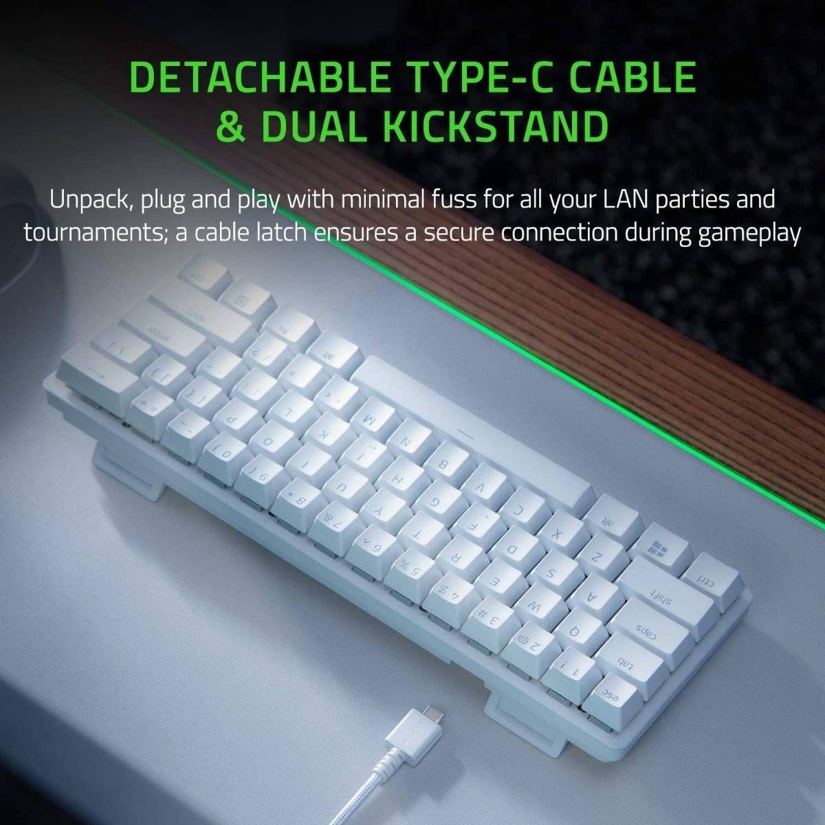 Teclado RAZER Huntsman Mini (Inglês - Teclas óticas lineares Red - Mini - Branco) — miniatura 5