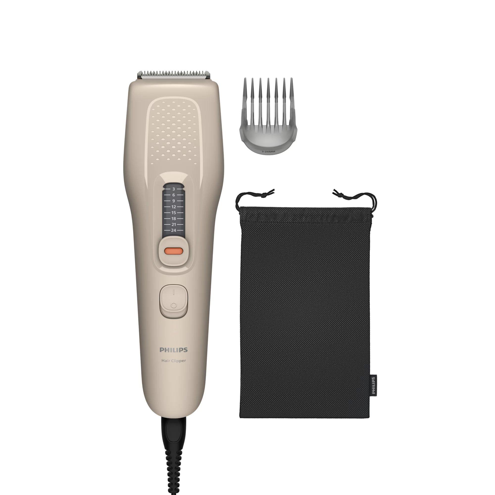 Máquina de Cortar Cabelo PHILIPS HC3734/15 (Aço inoxidável - Bege)