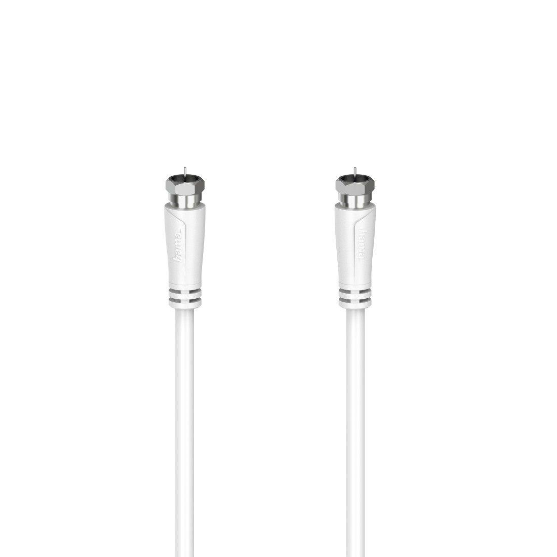 Cabo Coaxial HAMA 00205063 (F/F - 1,5 m - 90 dB - Branco)