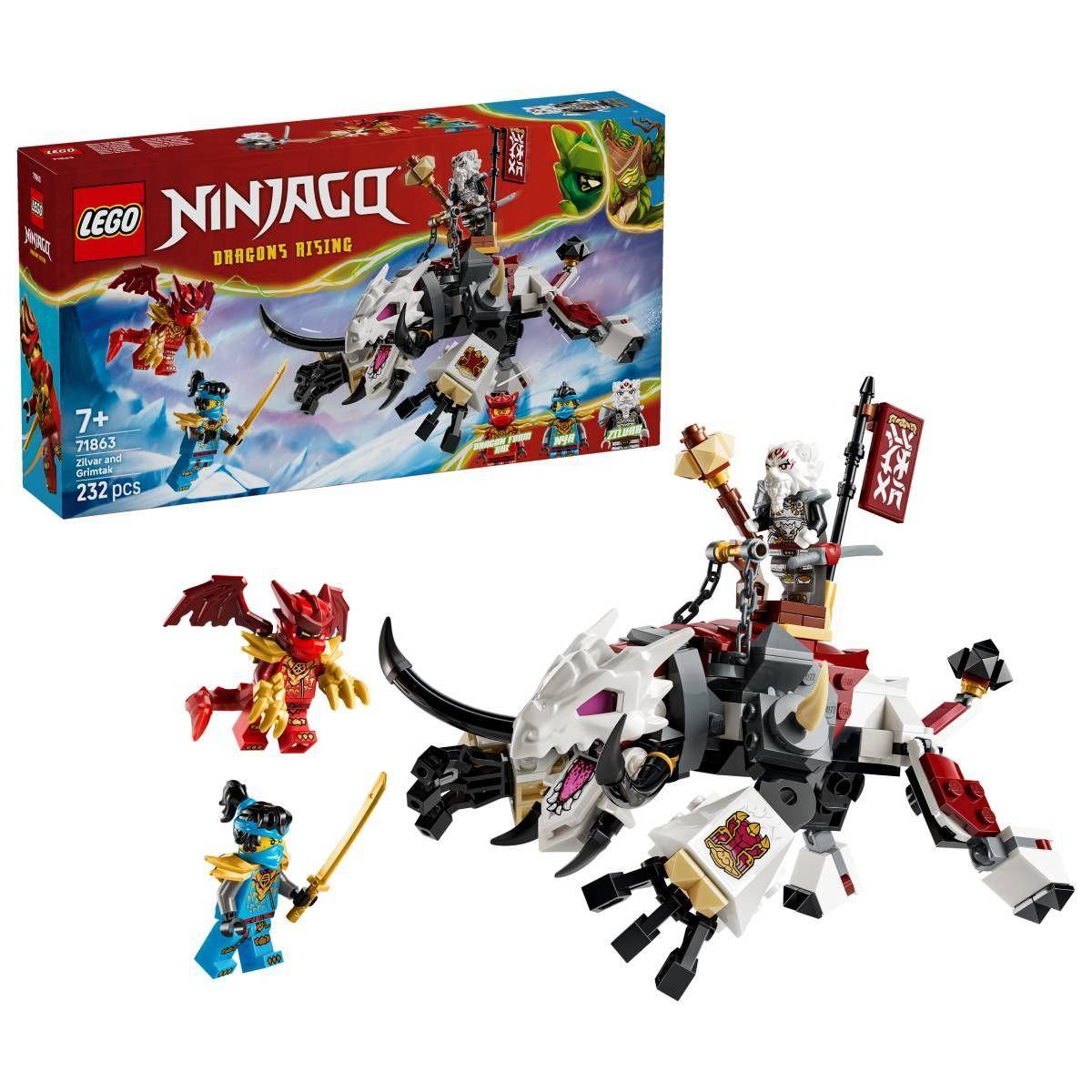 LEGO 71863 Ninjago Zilvar e Grimtak, a Besta Dragão (7+ anos - 232 peças), miniatura 3