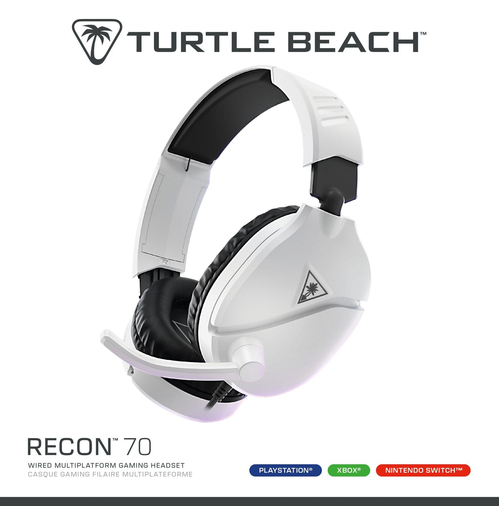 Headset Gaming TURTLE BEACH Recon 70 (Binaural - Com fios - Circumaural - Branco), miniatura 10
