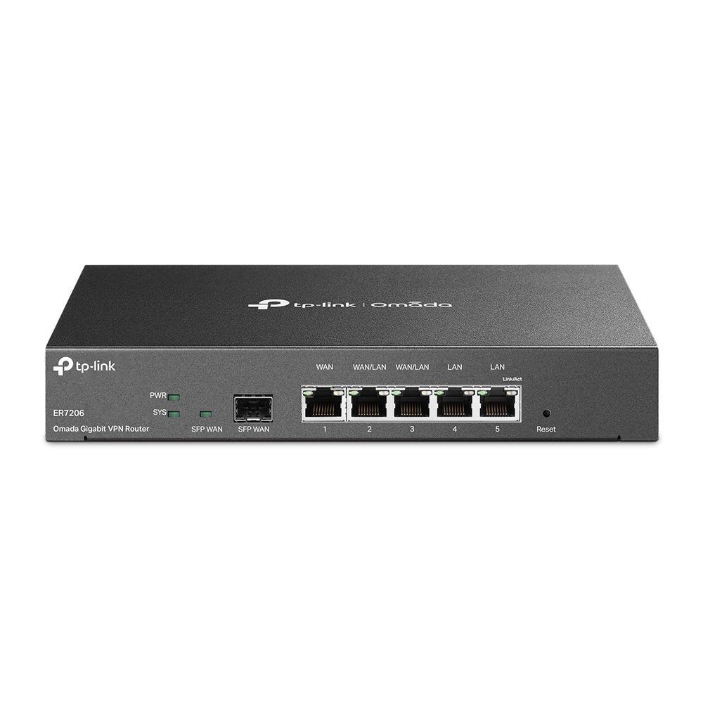 Router com Fios TP-LINK OMADA TL-ER7206 (Gigabit Ethernet - 10, 100, 1000 Mbit/s - Preto)