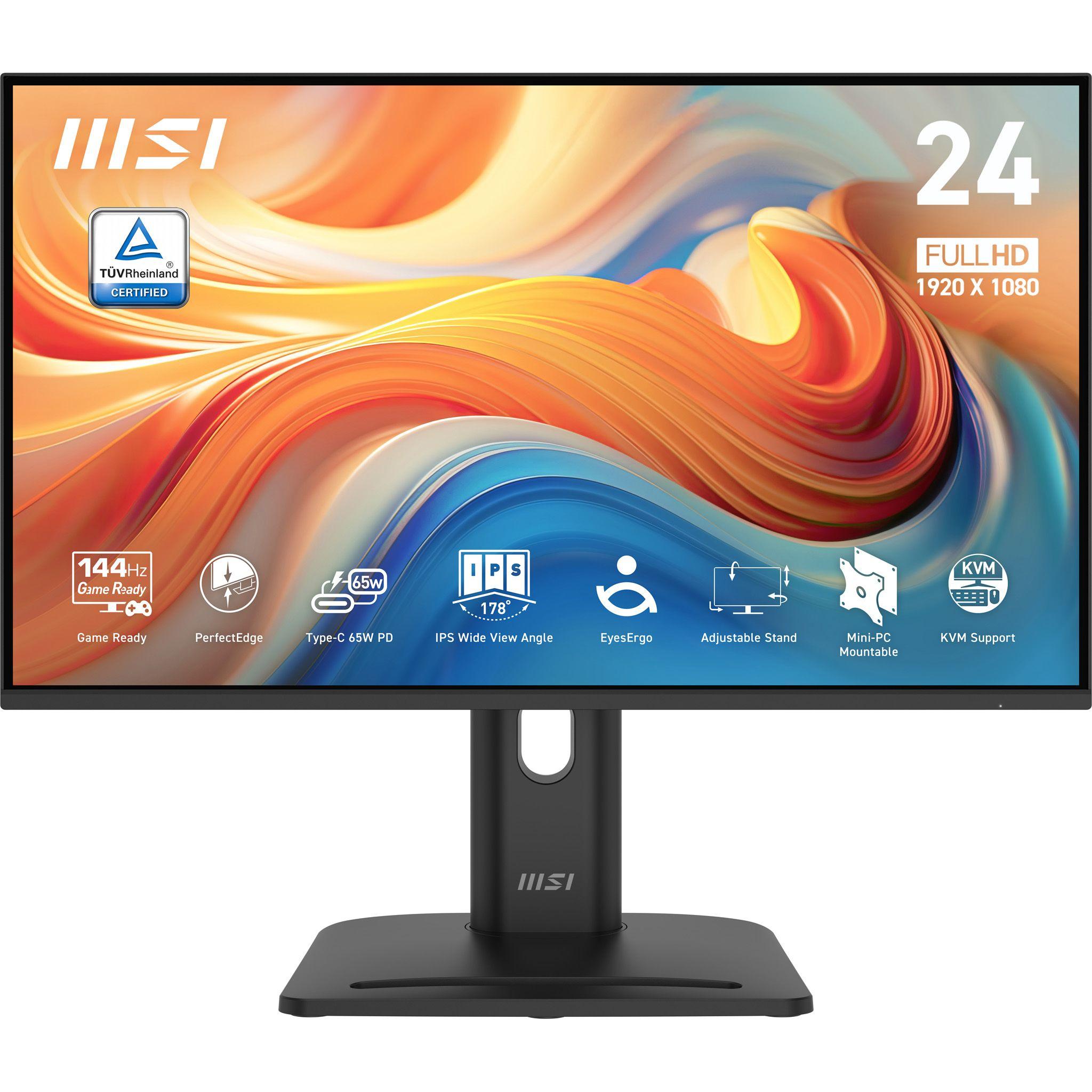 Monitor MSI PRO MP245PHG E14 (23,8" - IPS - 144 Hz - Preto)