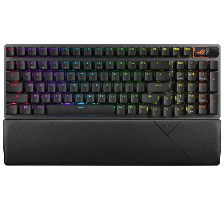 Teclado ASUS ROG Strix Scope II 96 Wireless (Francês - Interruptor de chave mecânico - 96% - Preto)