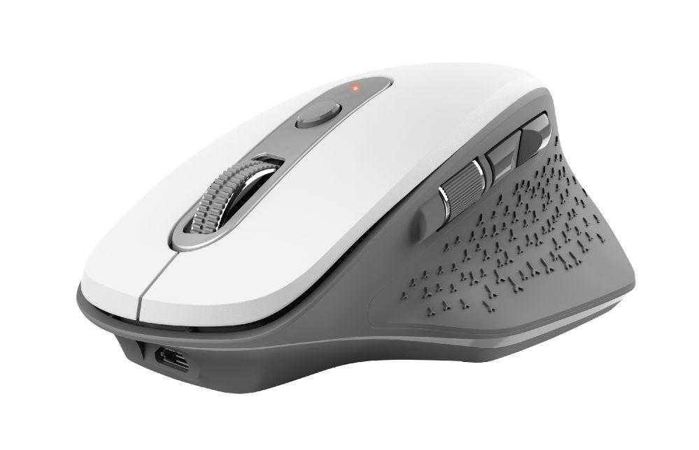Rato TRUST Ozaa (Mão direita - 2400 DPI - Ótico - Branco), miniatura 3
