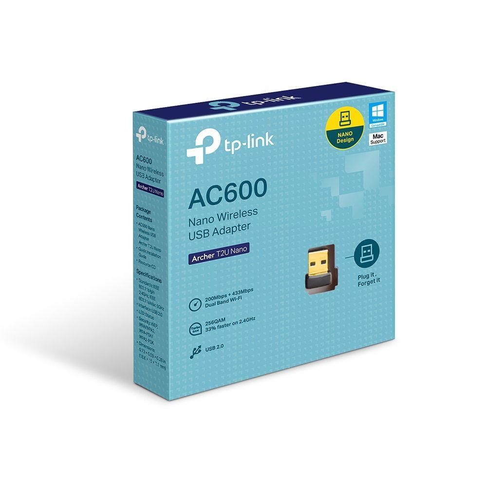 Adaptador USB Wi-Fi TP-LINK Archer T2U Nano (Wi-Fi 5 - 433 Mbit/s - Dual-band - Preto) — miniatura 4