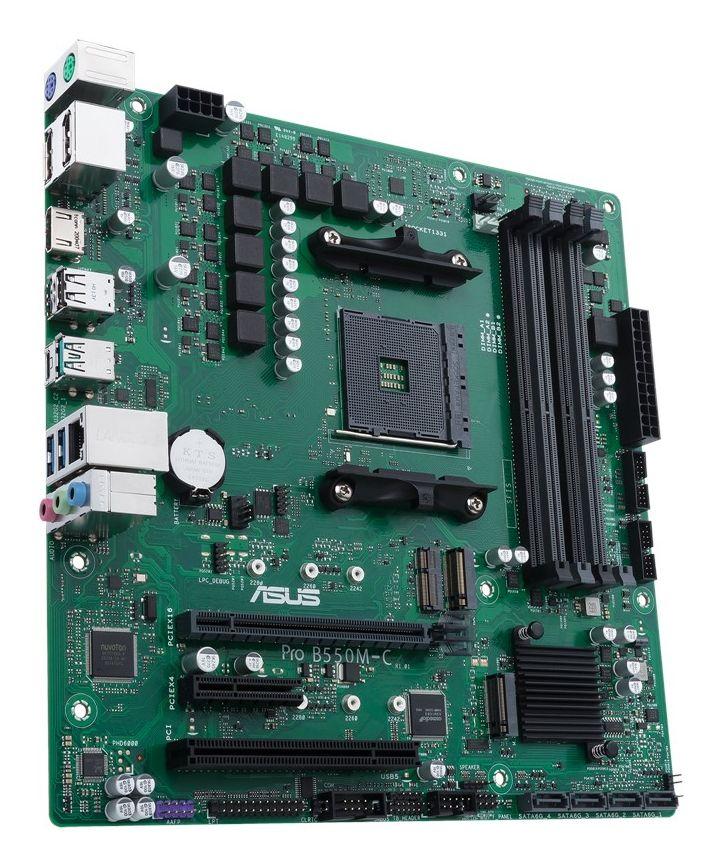 Motherboard ASUS PRO B550M-C/CSM (AM4 - micro ATX - Duplo canal - Preto) — miniatura 3