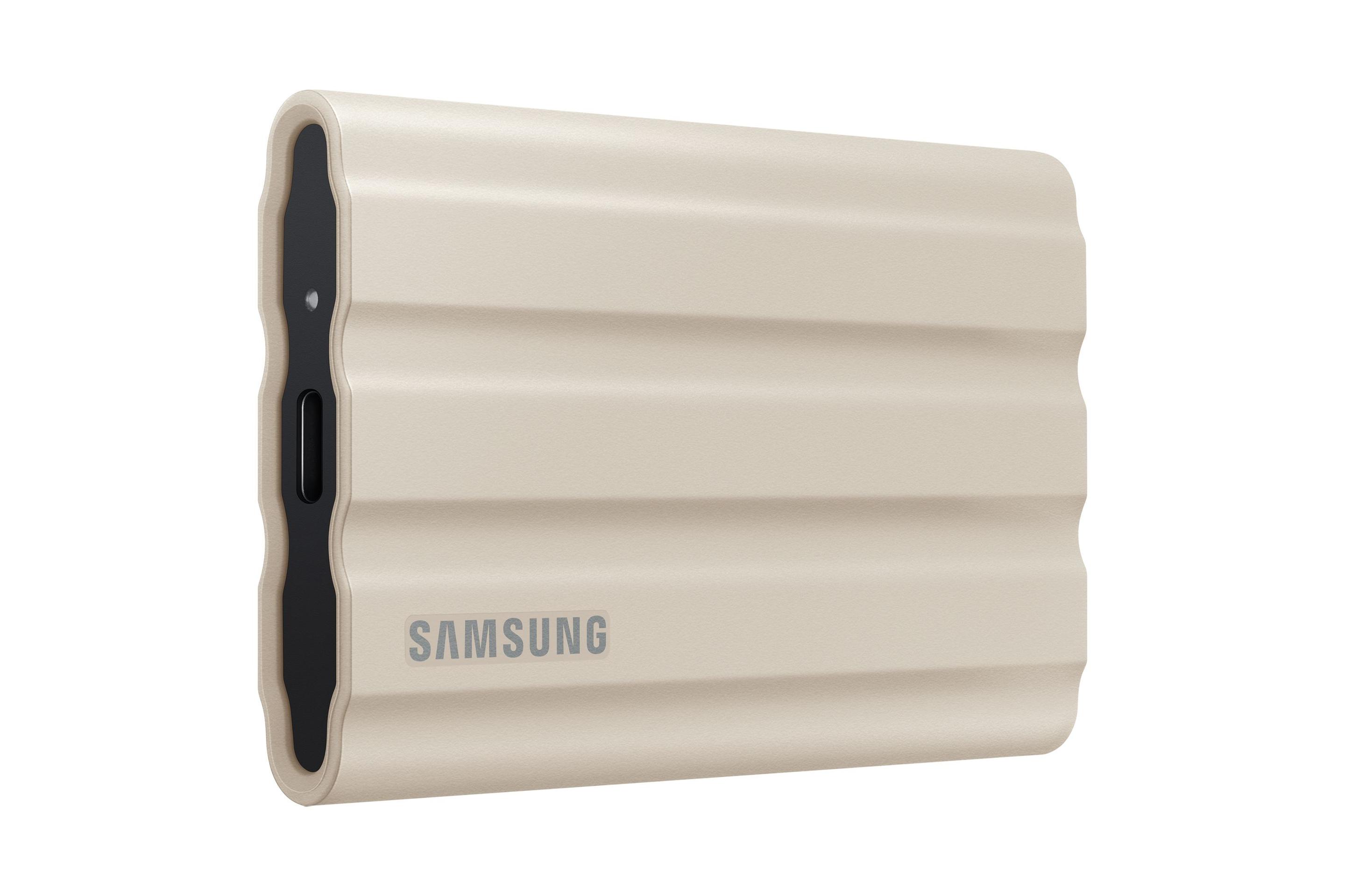 SSD SAMSUNG T7 Shield 1TB (1 TB - USB Type-C, USB 3.2 Gen 2 - Bege) — miniatura 2