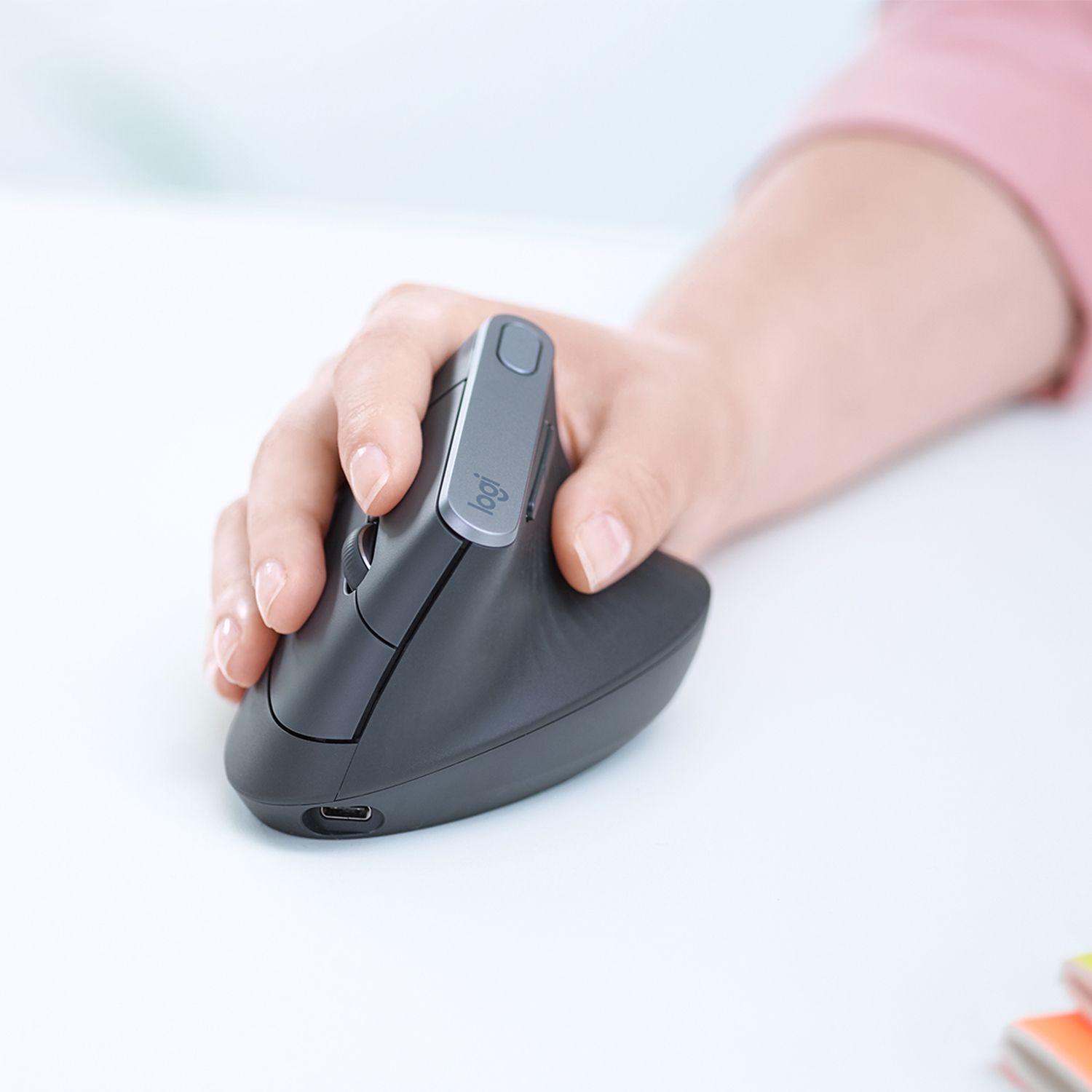 Rato LOGITECH MX Vertical (Mão direita - 4000 DPI - Ótico - Grafite) — miniatura 2