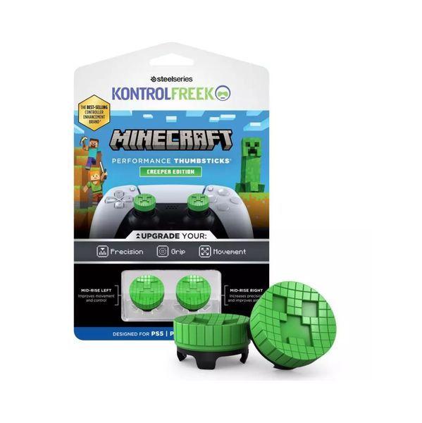 Conjunto de Thumbsticks de Desempenho STEELSERIES KontrolFreek Minecraft Creeper 2200-PS5 (PlayStation - Verde/Preto) — miniatura 2