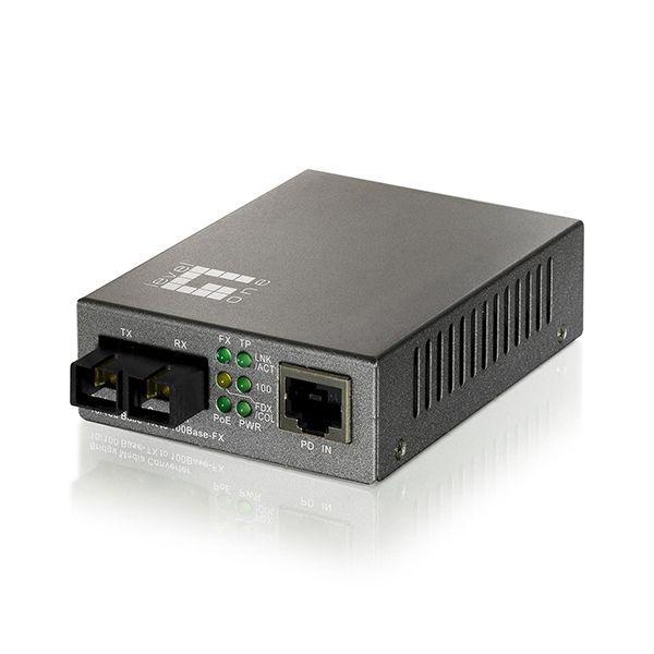 Conversor de Média LEVEL ONE FVT-2202 (Fast Ethernet - 100 Mbit/s - Preto) — miniatura 2