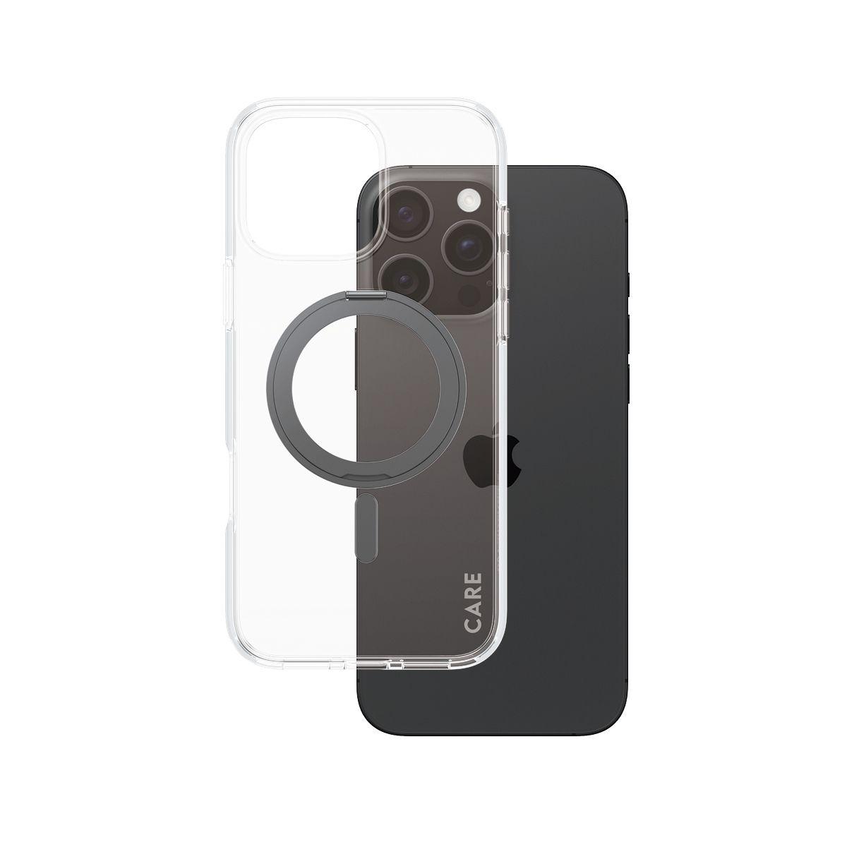 Capa PANZERGLASS CARE Case Feature MagSafe para iPhone 16 Pro Max (Apple - MagSafe - Transparente/Preto)