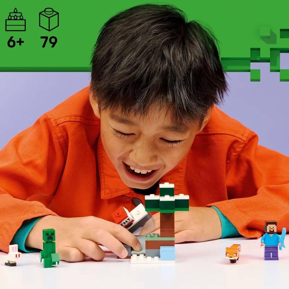 LEGO 21583 Minecraft Aventura em Taiga do Steve (6+ anos - 79 peças), miniatura 6