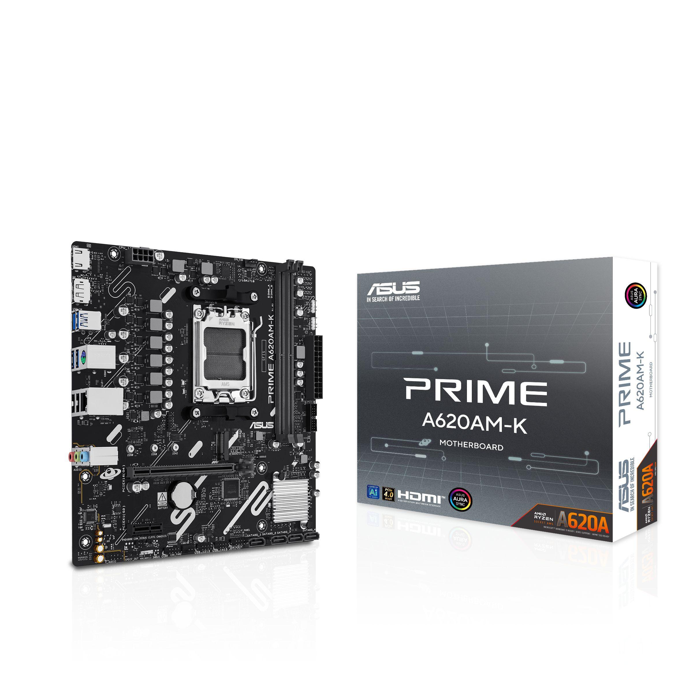 Motherboard ASUS PRIME A620M-K (AM5 - micro ATX - Duplo canal) — miniatura 5