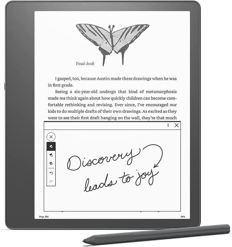 Leitor de Livros Eletrónicos AMAZON Kindle Scribe Gen.1 2023 (E Paper - 16GB - Cinzento)