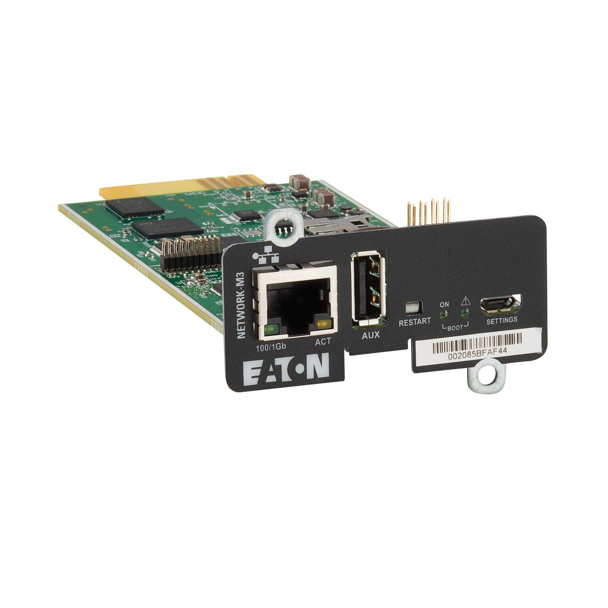 Cartão de Rede EATON NETWORK-M3 (Gigabit Ethernet - Mini Slot - 1000 Mbit/s)