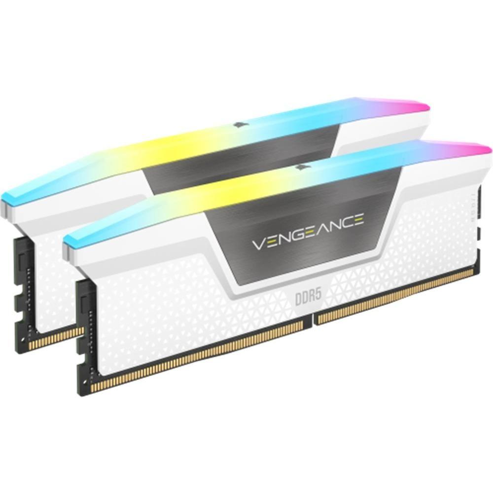 Memória RAM CORSAIR Vengeance RGB CMH32GX5M2B6000C30W (6000 MHz - 32 GB - DIMM)