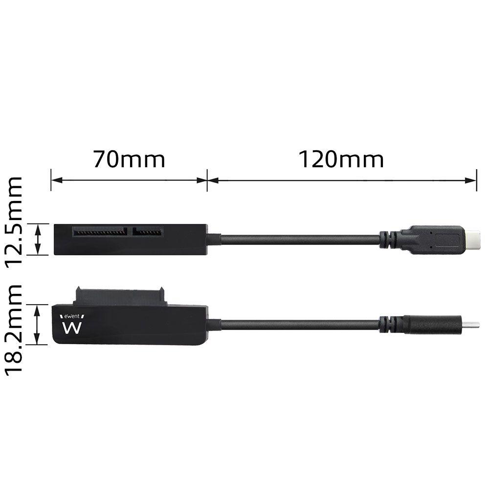 Adaptador EWENT EW7075 (20 cm - USB 3.1 Gen 1 Type-C - 2,5 polegadas - Preto), miniatura 5