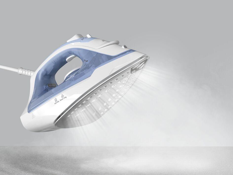 Ferro de Engomar a Vapor TEFAL FV2C41E0 (2000 W - 0,24 l - Base de cerâmica - Azul e Branco), miniatura 11