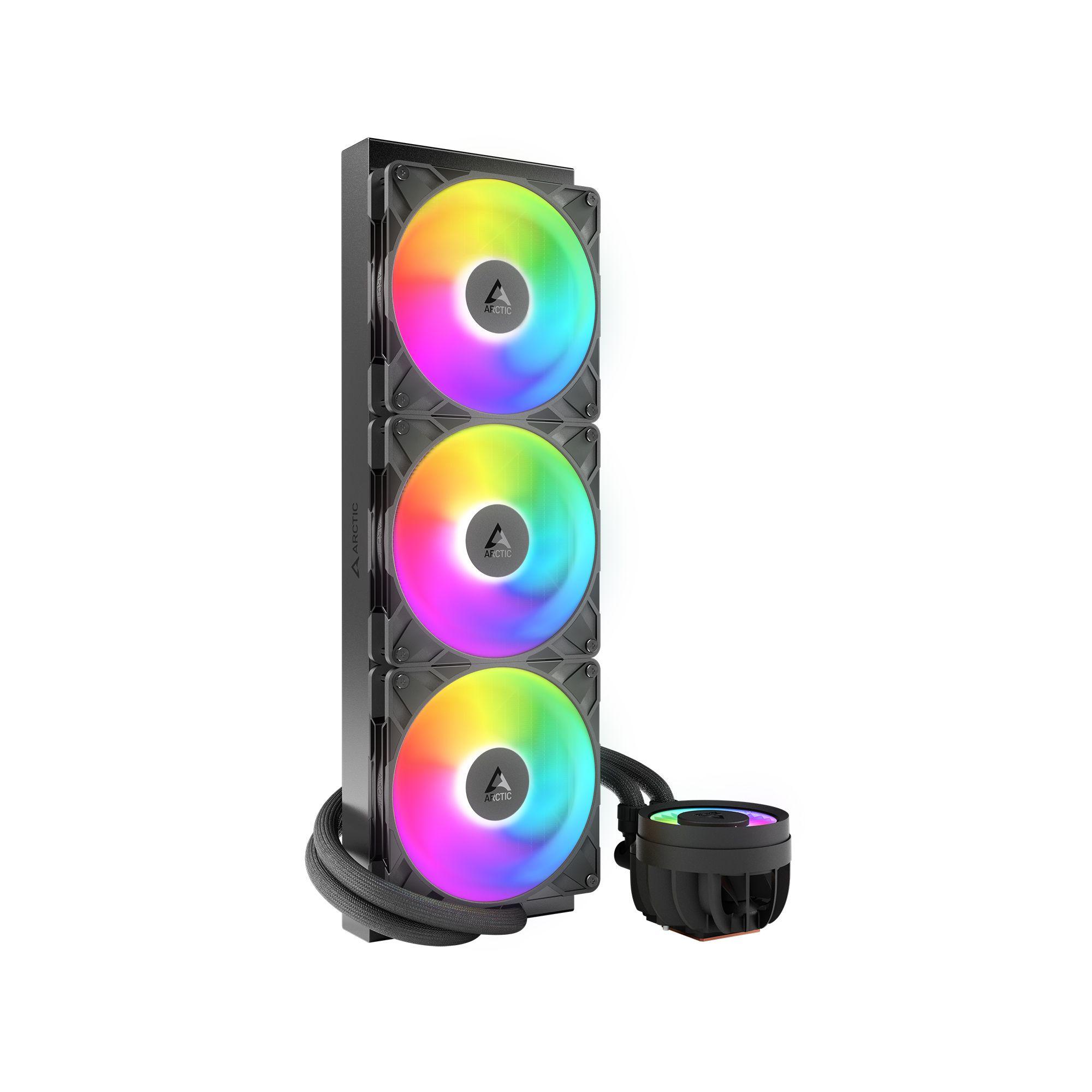 Refrigerador Líquido All-in-One ARCTIC Liquid Freezer III Pro 420 A-RGB (140 mm - 3 ventoinhas - 2500 RPM - Preto) — miniatura 2