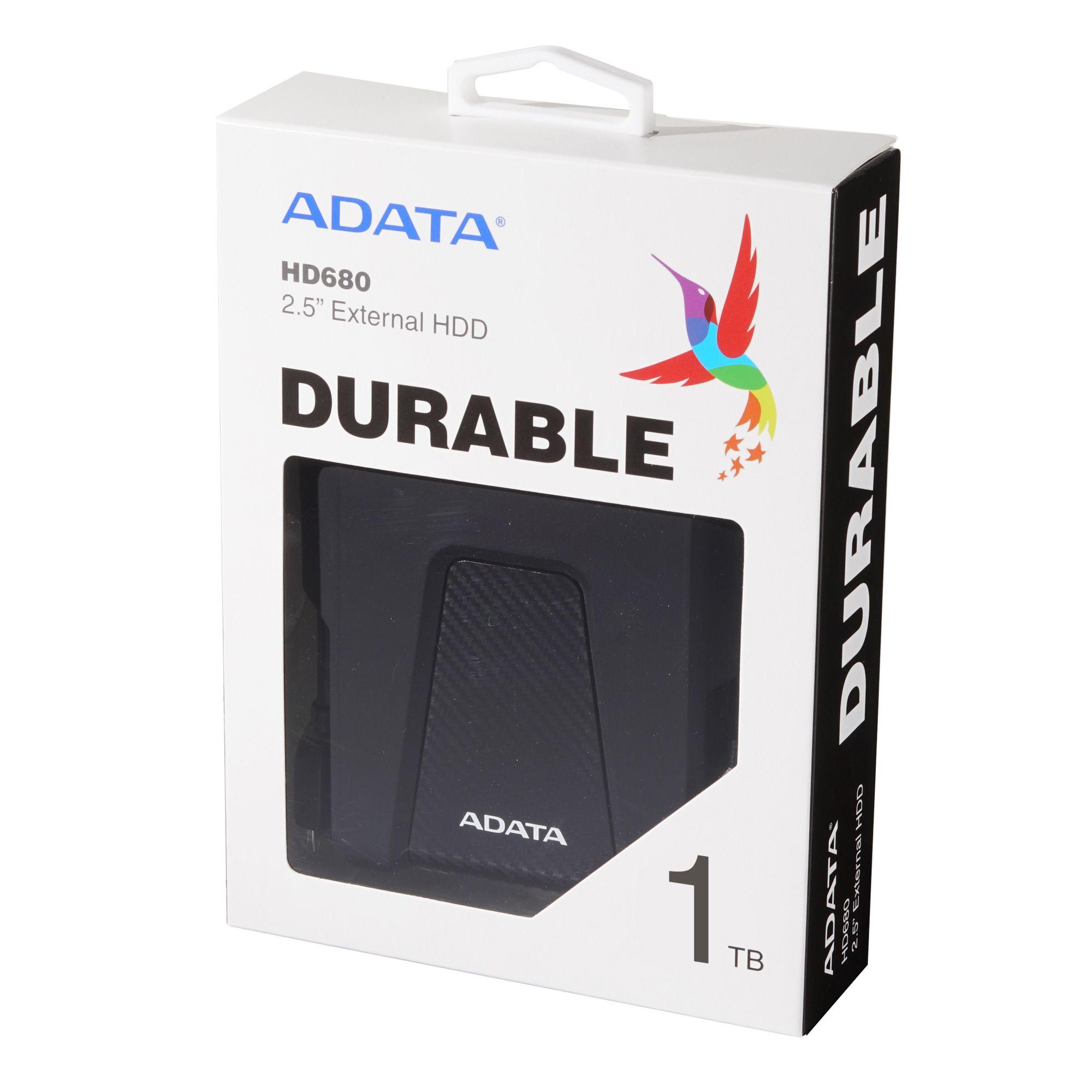 Disco Rígido Externo ADATA HD680 (1 TB - 2,5" - USB 3.2 Gen 1 - Preto) — miniatura 2