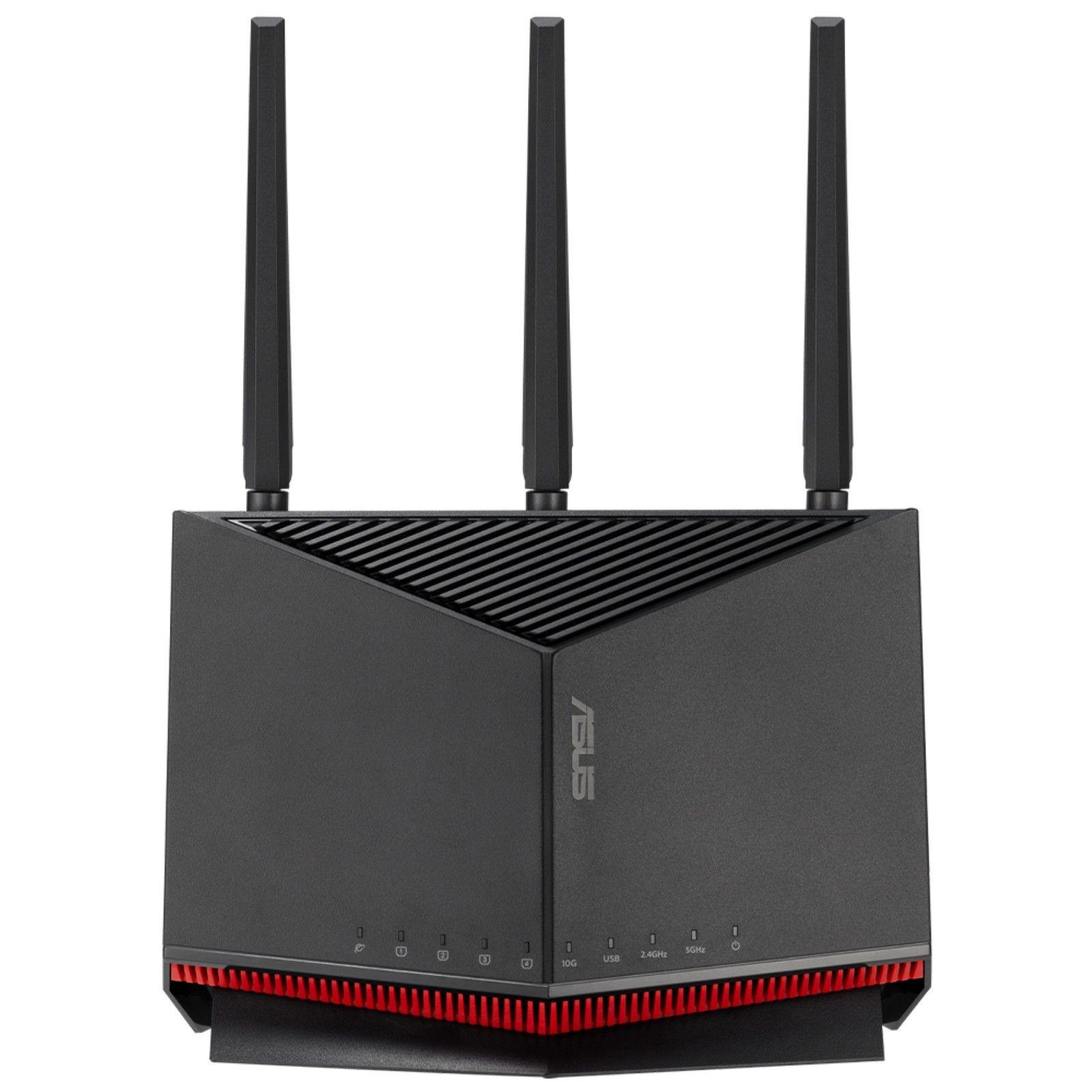 Router ASUS RT-BE86U (Wi-Fi 7 - 5764 Mbit/s - Dual-band - Preto)