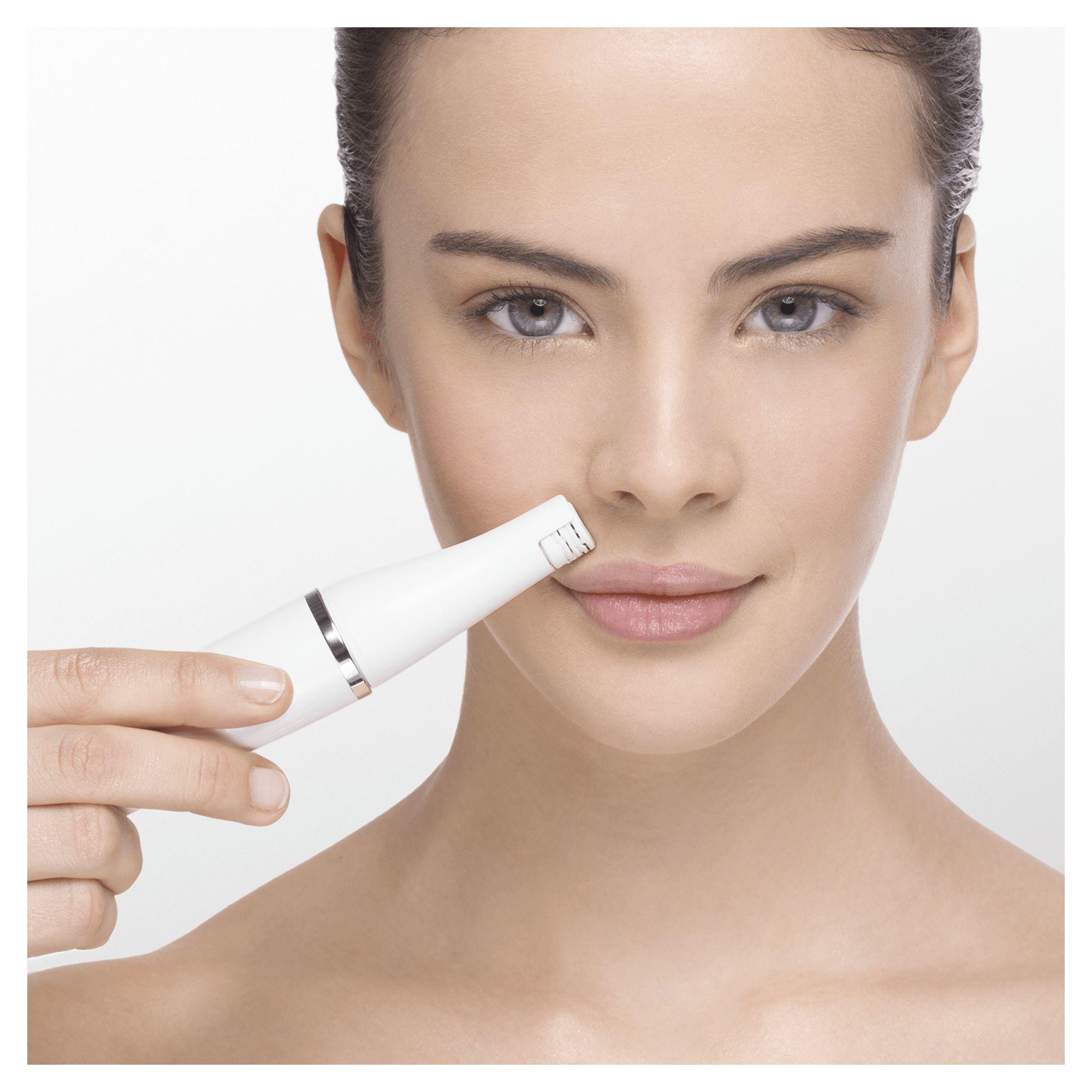 Depiladora Facial e Escova de Limpeza BRAUN FaceSpa SE 851V (Dourado e Branco), miniatura 4