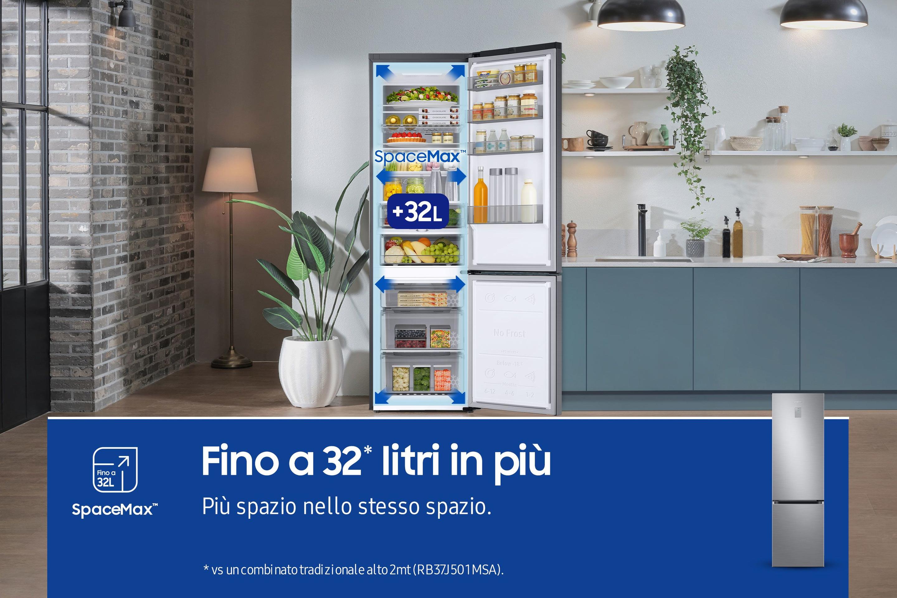 Frigorífico Combinado Independente SAMSUNG RB38C776CS9/EF (390 l - 203x59,5x65,8 cm - 60 cm - Inox) — miniatura 5