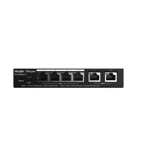 Switch Gerido RUIJIE NETWORKS RG-ES206GC-P (Gigabit Ethernet - 12 Gbit/s - Preto), miniatura 2