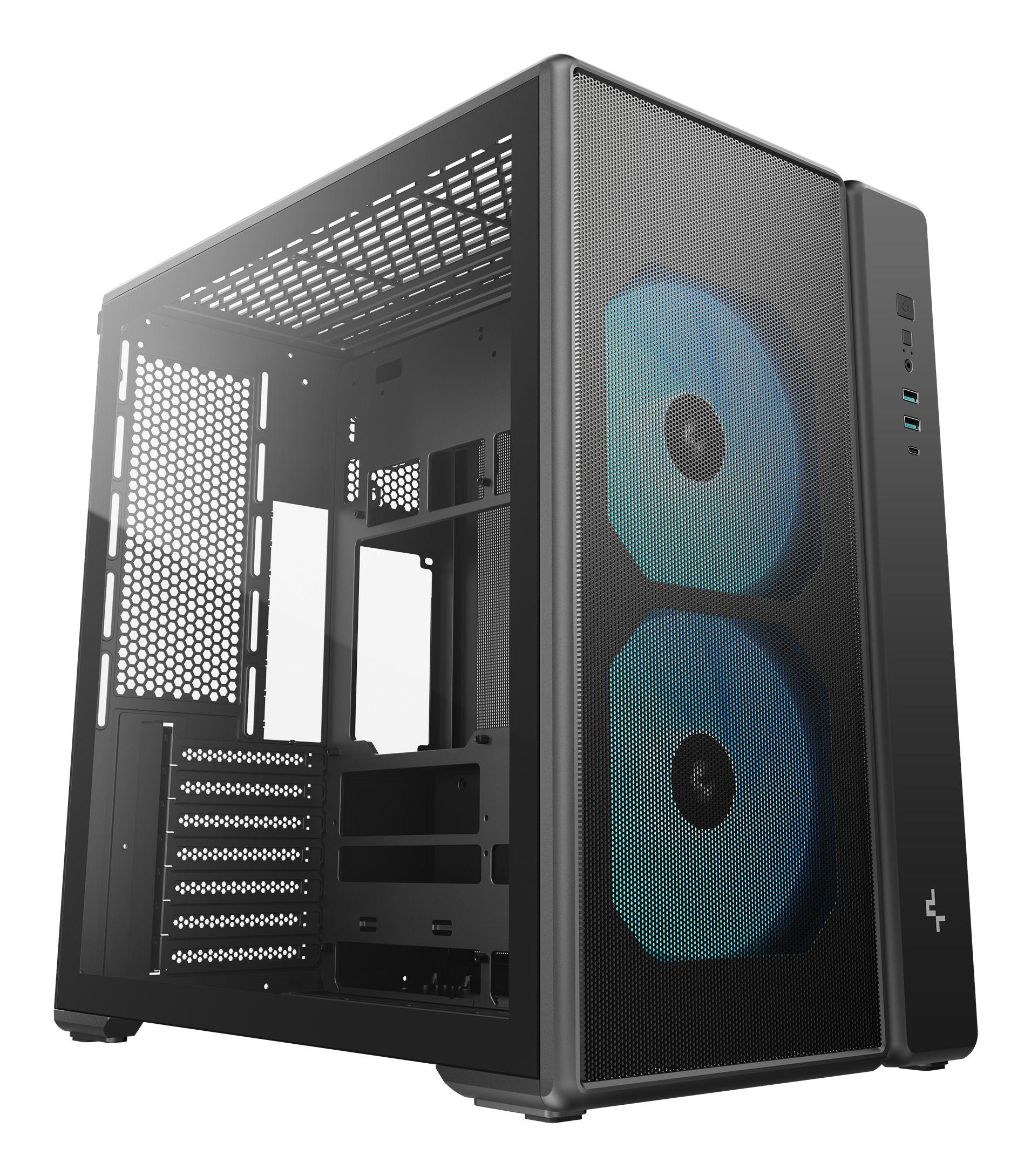 Caixa PC DEEPCOOL CG590 MESH 2F (micro ATX, ITX, ATX - Midi Tower - 16 cm - Preto)