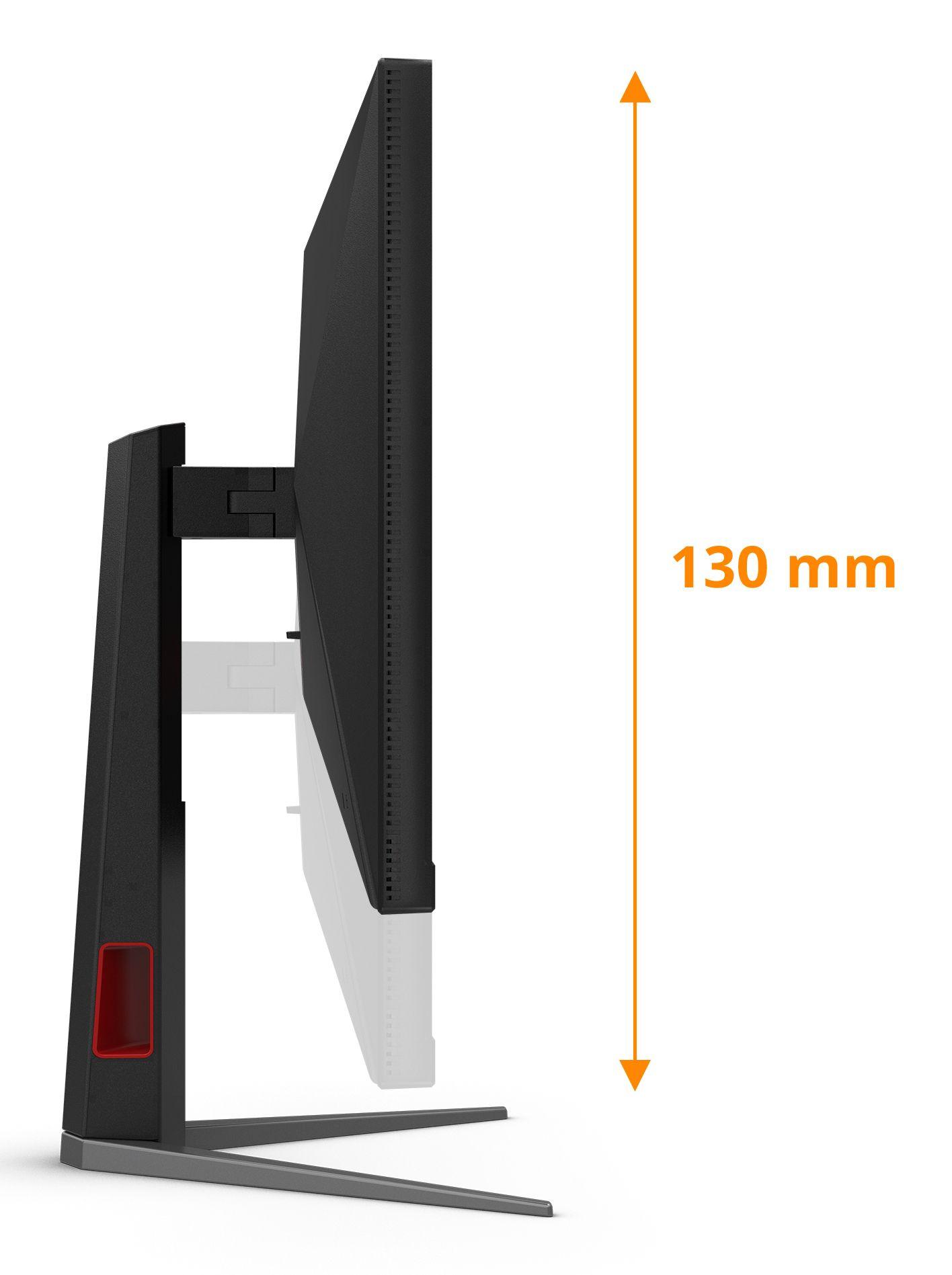 Monitor AOC U27G4XM (27" - Fast IPS - 160 Hz - Preto e Vermelho) — miniatura 3