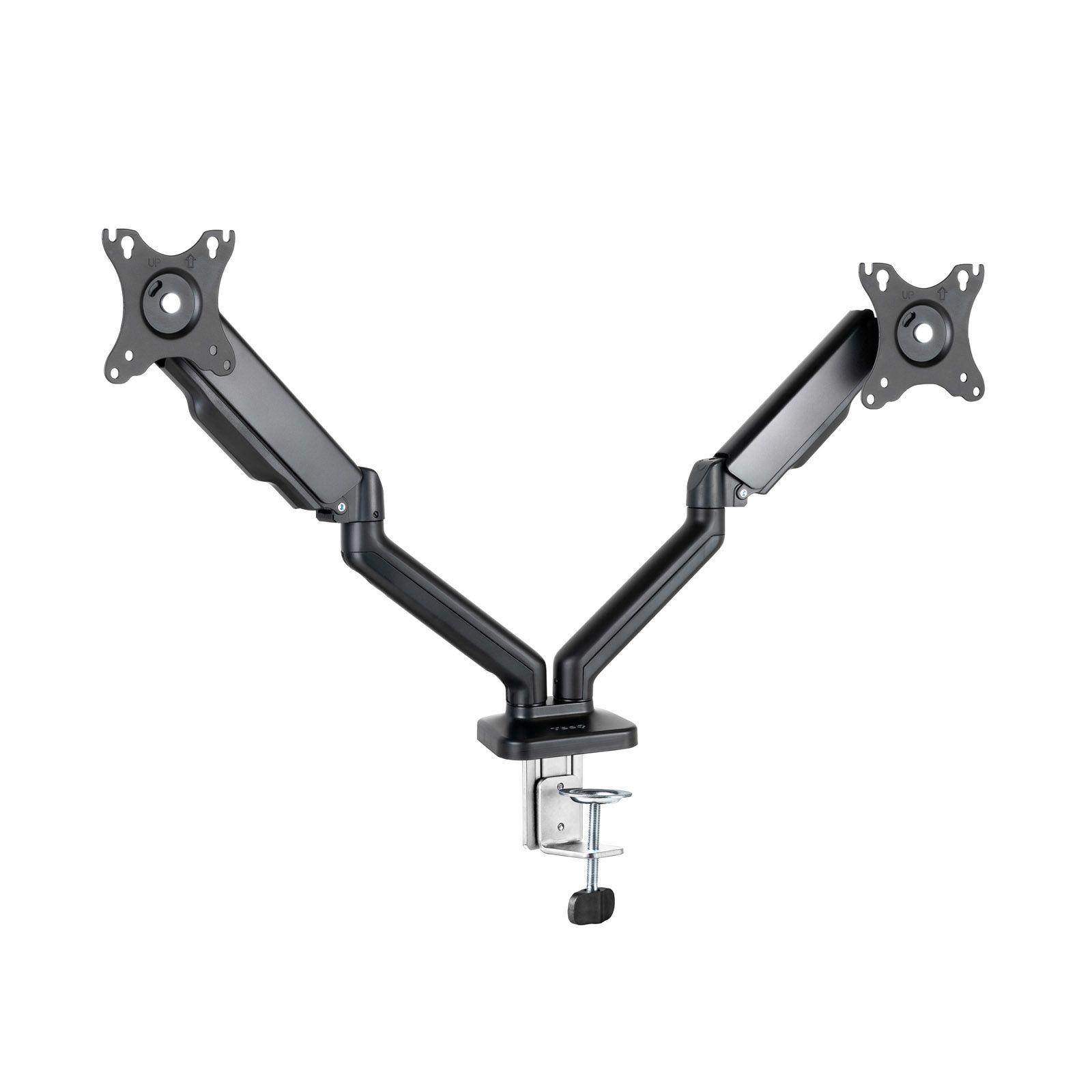 Suporte de Secretária para Dois Monitores TOOQ DB5132TNR-B (100 x 100 mm - 75 x 75 mm - 81,3 cm - Preto)