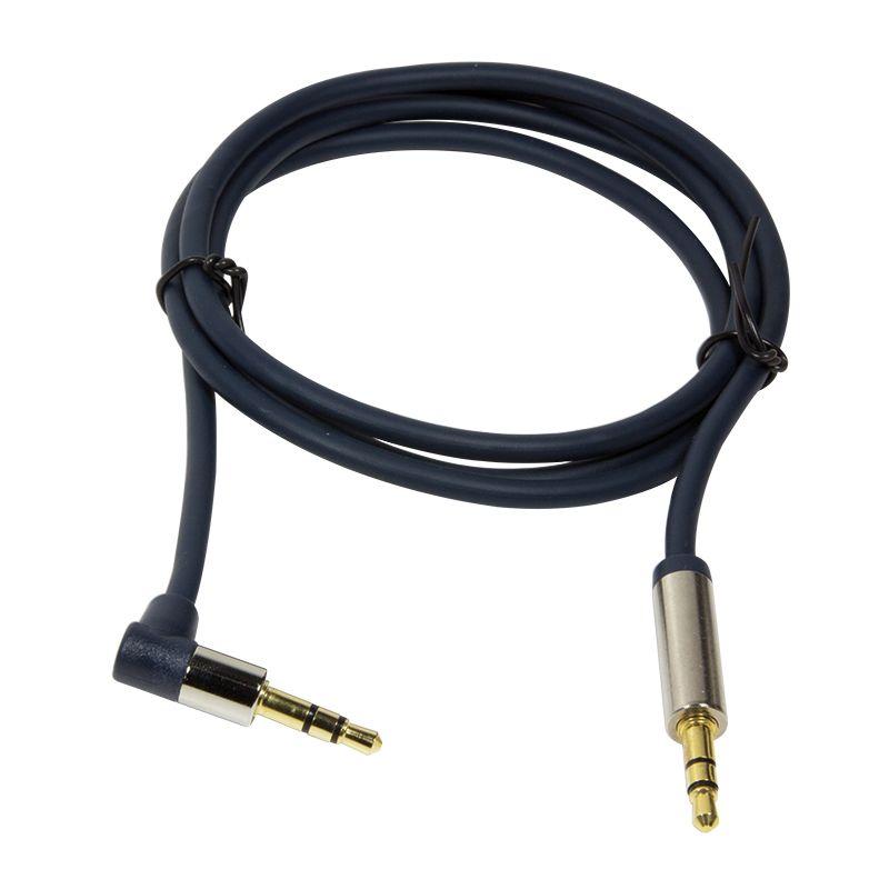 Cabo Jack 3,5 mm LOGILINK CA11100 (Macho para Macho - 90° - 1 m - Azul) — miniatura 2