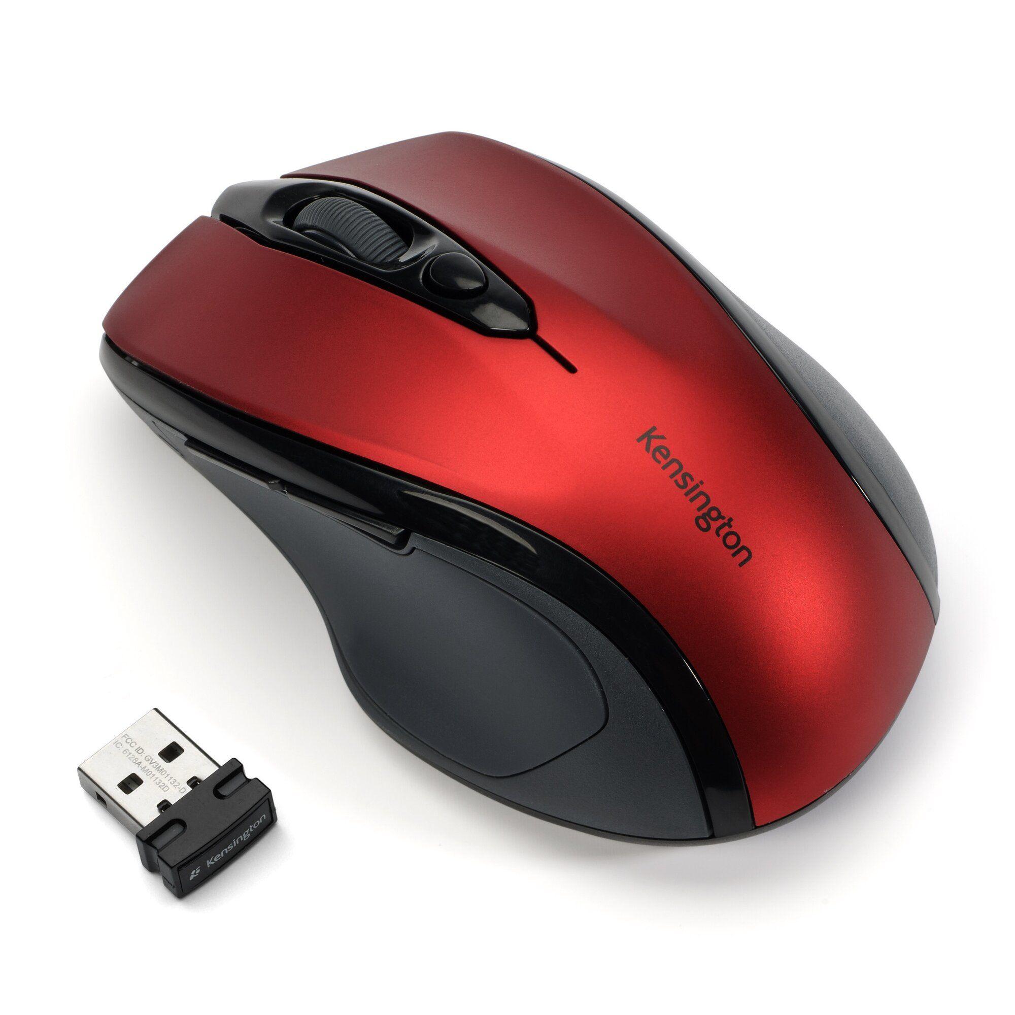 Rato KENSINGTON Pro Fit Mid-Size K72422WW (Mão direita - 1600 DPI - Ótico - Vermelho-rubi) — miniatura 2