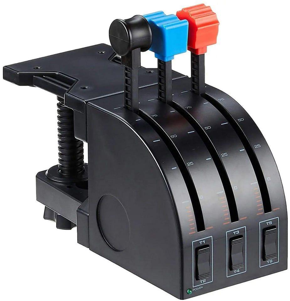 Quadrante de Acelerador para Simulador de Voo LOGITECH G Saitek PRO Flight Throttle Quadrant (Windows XP, XP64, Vista - Com fios - USB - Preto) — miniatura 2