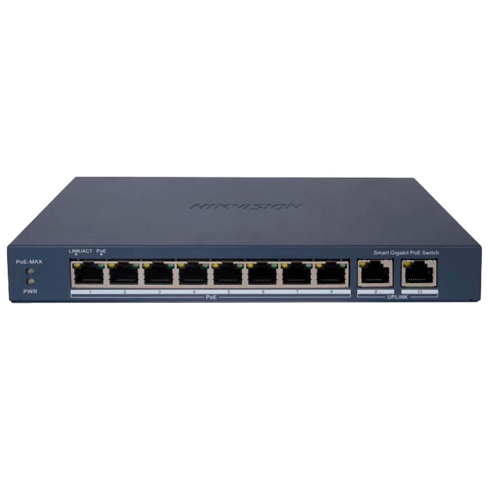 Switch de Rede Gerido HIKVISION DS-3E1510P-EIV2 (1,5 MB - 20 Gbit/s - Cinzento)