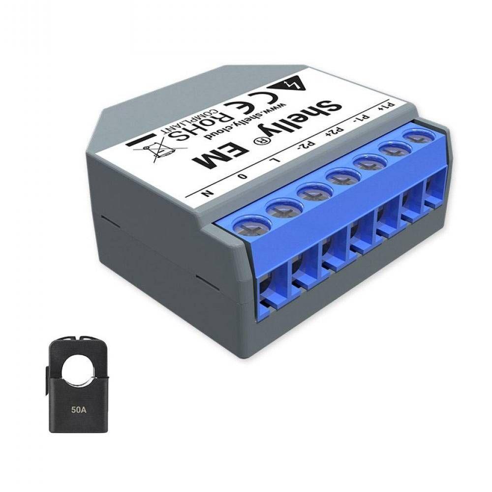 Módulo Medidor de Energia SHELLY EM + 50A (Preto) — miniatura 2