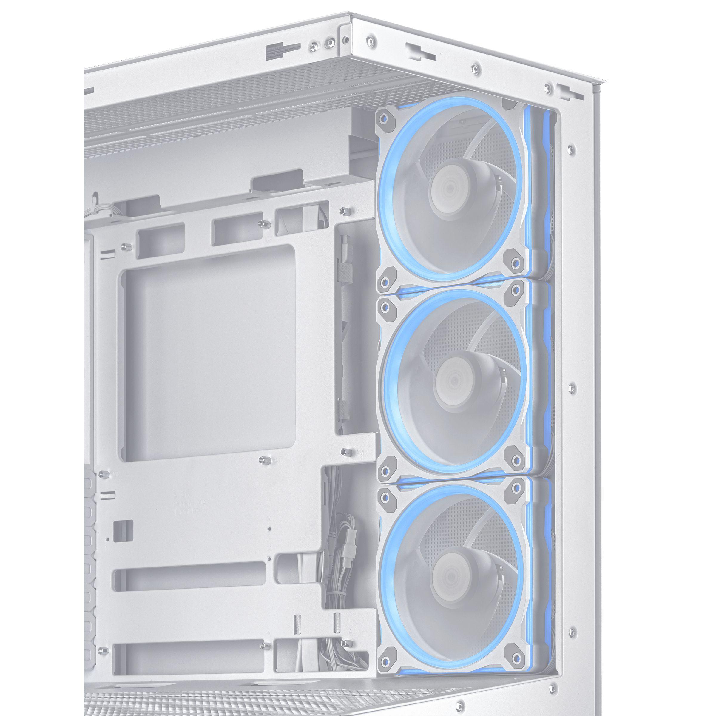 Caixa PC ASUS A31 Plus (ATX, micro ATX, Mini-ITX - Midi Tower - Metal - Branco) — miniatura 5