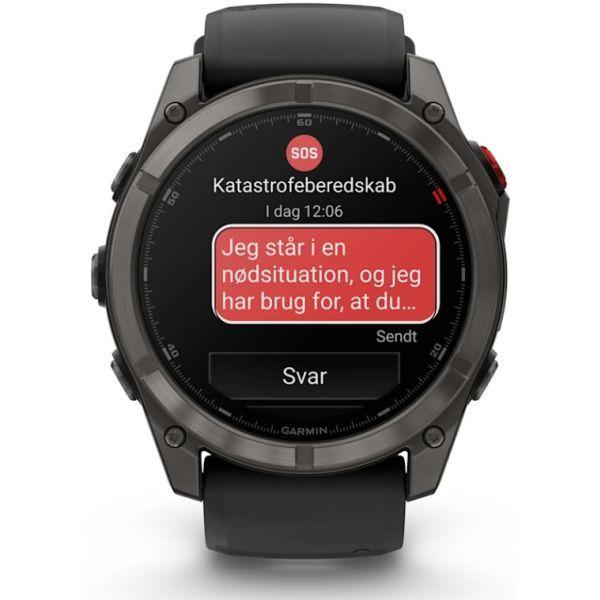 Relógio Multidesportivo GARMIN Fenix 8 Pro (Redondo - Android, iOS - AMOLED - Titânio/Preto) — miniatura 2