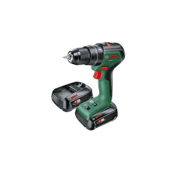 Berbequim-aparafusador com percussão BOSCH UniversalImpact 18V-60 (18 V - Bateria - Verde e preto)