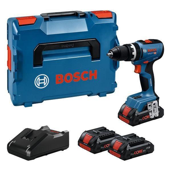 Berbequim Aparafusador com Percussão BOSCH GSB 18V-65 Professional (Azul)