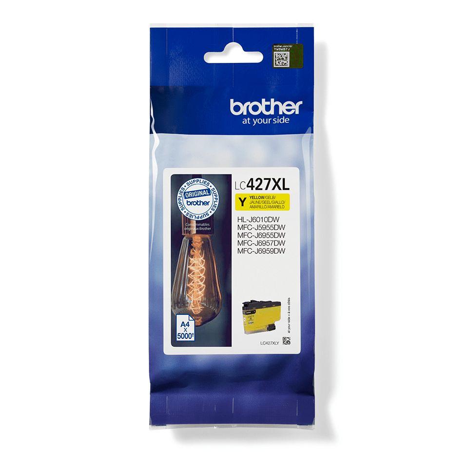 Tinteiro BROTHER LC427XLY (5000 páginas - Amarelo)