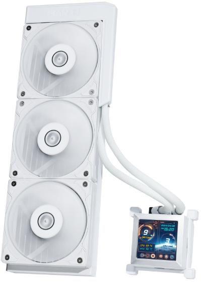 Sistema de Refrigeração Líquida AIO LIAN LI Galahad II LCD SL-INF 360 (AM5, AM4, LGA 1700 - 120 mm - 2500 RPM - Branco)