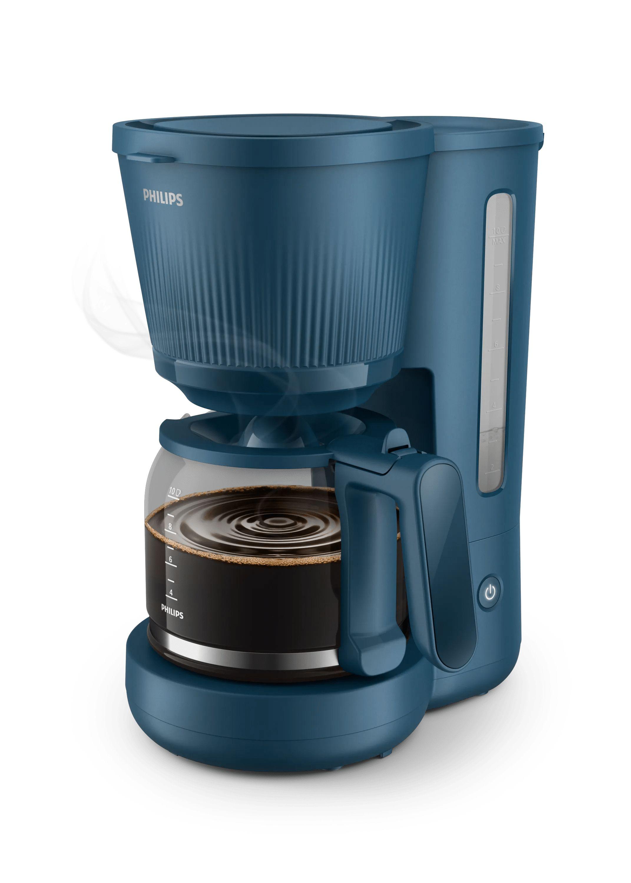 Máquina de Café de Filtro PHILIPS HD7411/70 (Café moído - 1080 W - 1,32 l - Azul)